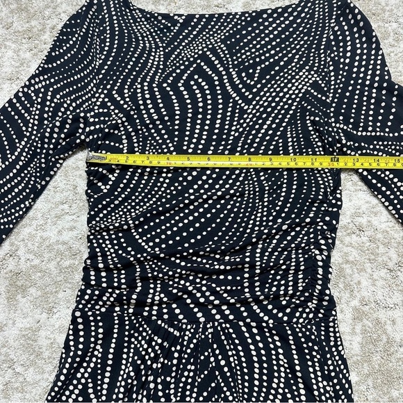 ANTHROPOLOGIE MAEVE BLACK AND WHITE 3/4 SLEEVE DRESS. SIZE XS - Picture 6 of 6